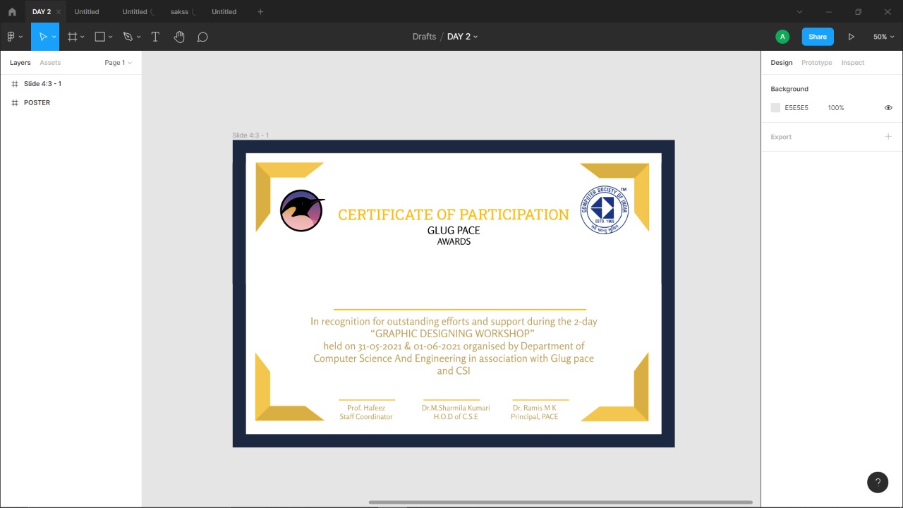 certificate designing